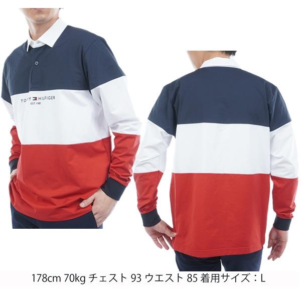 トミーヒルフィガー　ラガーシャツ　オーバーサイズ トミーヒルフィガーゴルフ（TOMMY HILFIGER GOLF）（メンズ）ゴルフ