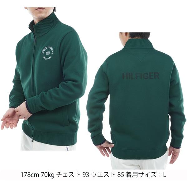 トミーヒルフィガー ゴルフ メンズ モール ニットジャケット   GOLF THMA570 2025年秋冬モデル TOMMY HILFIGER GOLF（トミー ヒルフィガー ゴルフ） トミー