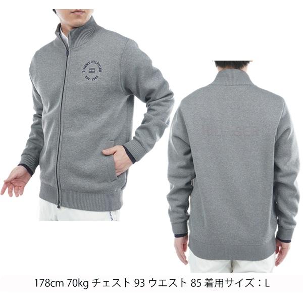 【新品未使用】トミーヒルフィガーゴルフ モール ニットジャケット Lサイズ TOMMY HILFIGER GOLF（トミー ヒルフィガー ゴルフ） トミー