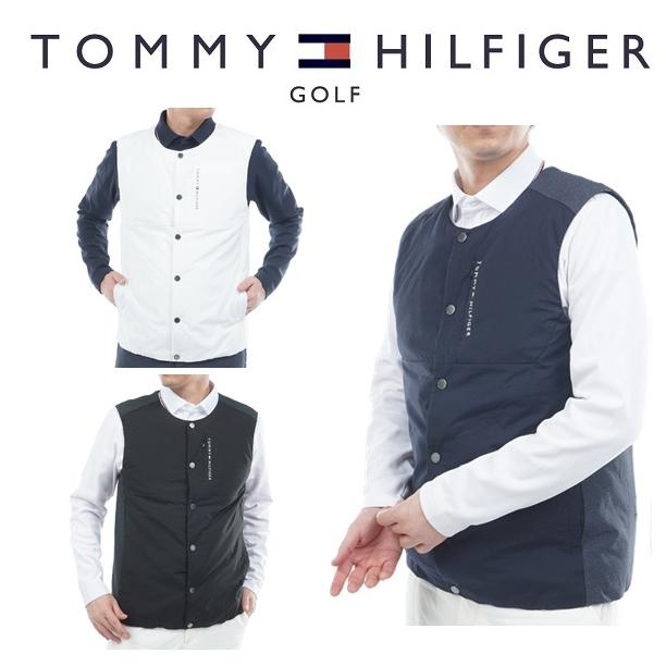 トミーヒルフィガー ゴルフ メンズ ノーカラー中綿ベスト   GOLF THMA585 2025年秋冬モデル TOMMY HILFIGER GOLF（トミー ヒルフィガー ゴルフ） トミー
