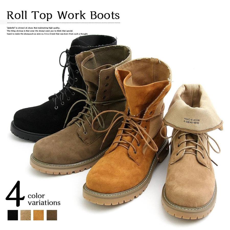 コンバットブーツ 編み上げ スエード 折り返し ミリタリーブーツ サバゲー 靴 メンズ シューズ ブーツワークブーツ メンズブーツ ジャングルブーツ Glbb 104 Ignition Y 通販 Yahoo ショッピング