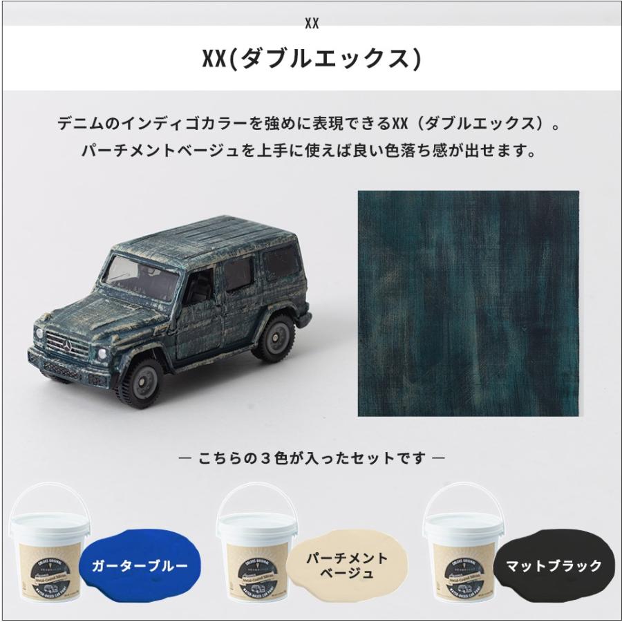 車塗料 水性塗料 自動車塗料 全塗装 刷毛 ローラー 艶消し 塗料 自分で diy Dippin'Paint カーペイント ヴィンテージデニム 3kg×3色セット JQ｜igogochi｜08