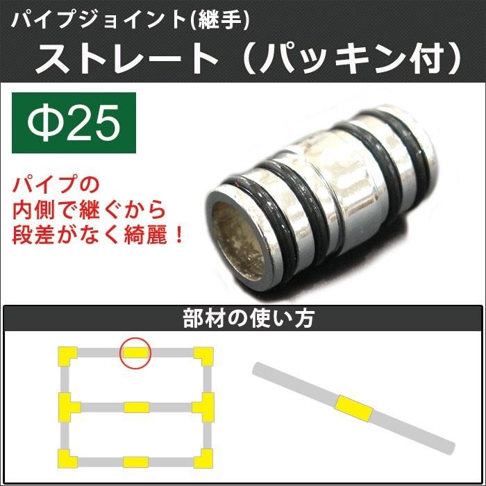丸パイプ用 ジョイント 継手 パッキン付 ストレート 25mm Jq Fjt Jps25 壁紙 Diyインテリア通販 イゴコチ 通販 Yahoo ショッピング