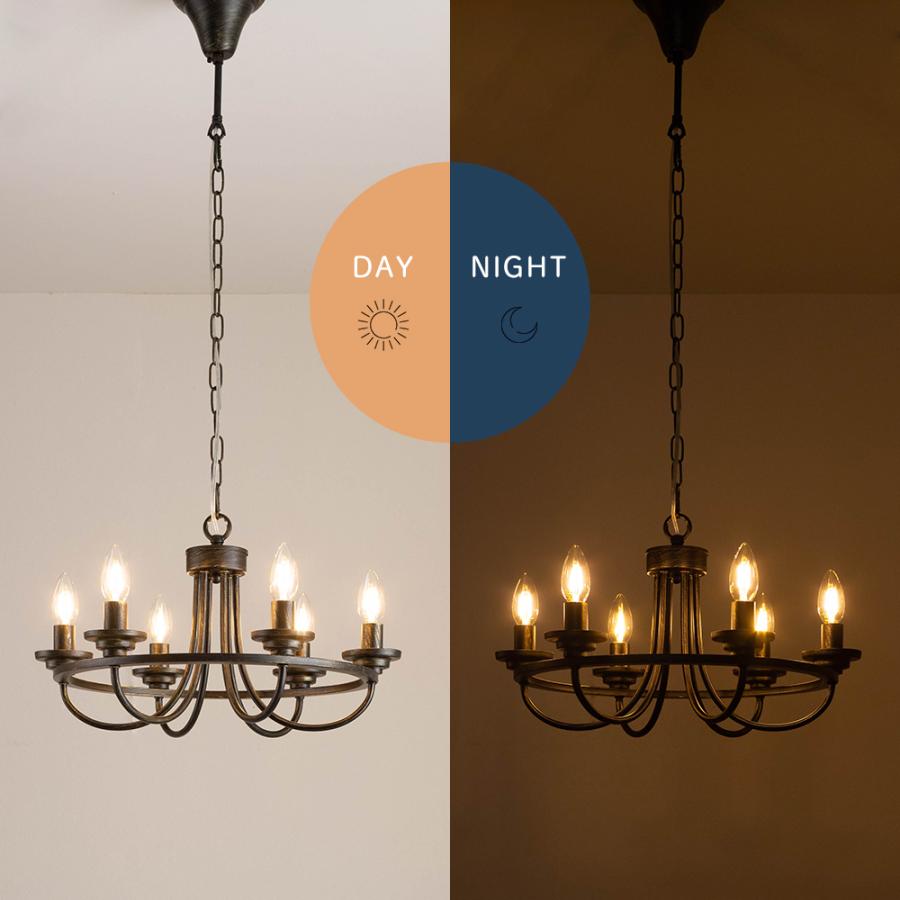 シャンデリア 照明 おしゃれ アンティーク LED 電球付き 黒 シャンデリア 照明 おしゃれ アンティーク LED 電球付き 黒