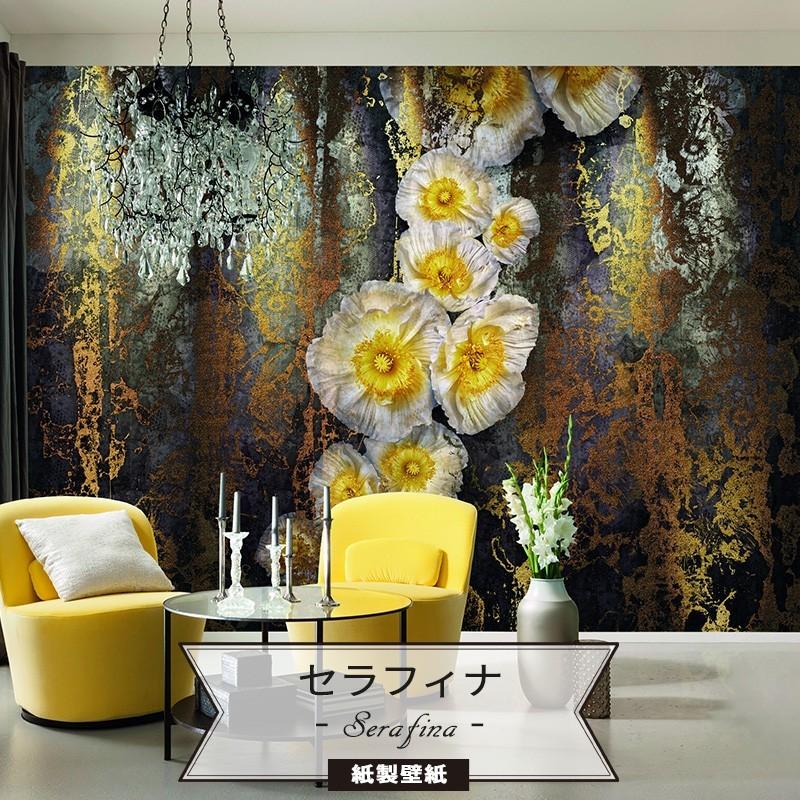 壁紙 フラワー 張り替え 自分で クロス Diy おしゃれ 輸入壁紙 Serafina セラフィナ 8 963 紙製 Kger071 壁紙 Diyインテリア通販 イゴコチ 通販 Yahoo ショッピング
