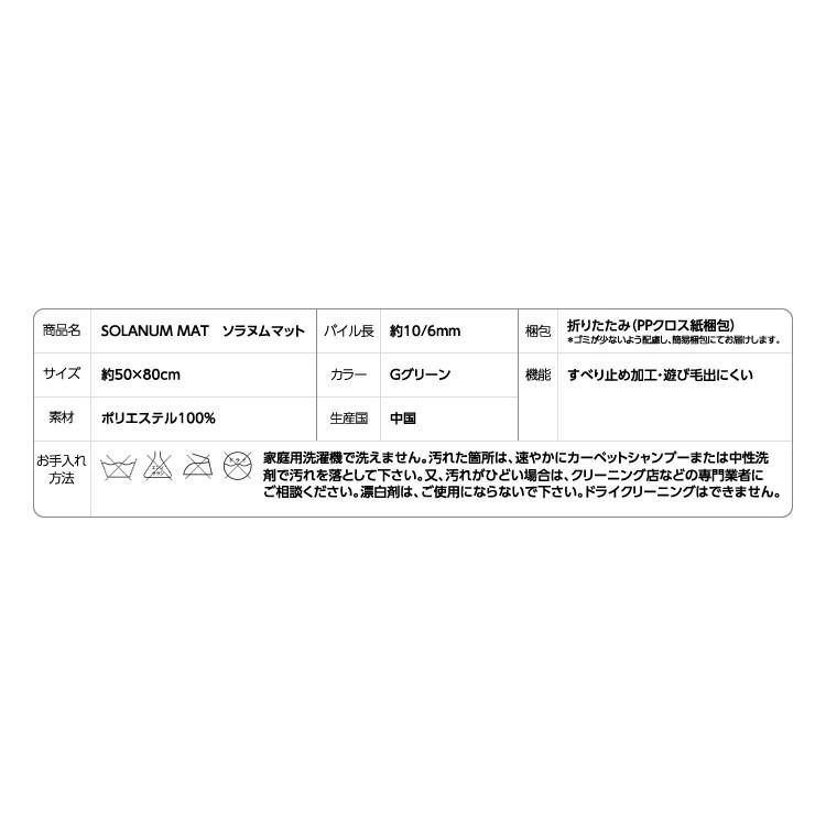 北欧テイストデザインマット NEXTHOME SOLANUM  MAT 50×80cm 直送品 スミノエ JQ｜igogochi｜13