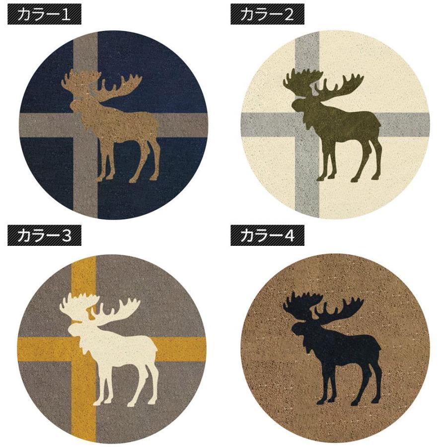 友安製作所 ラグ ラグマット 鹿 シカ おしゃれ 厚手 日本製 高密 弾力