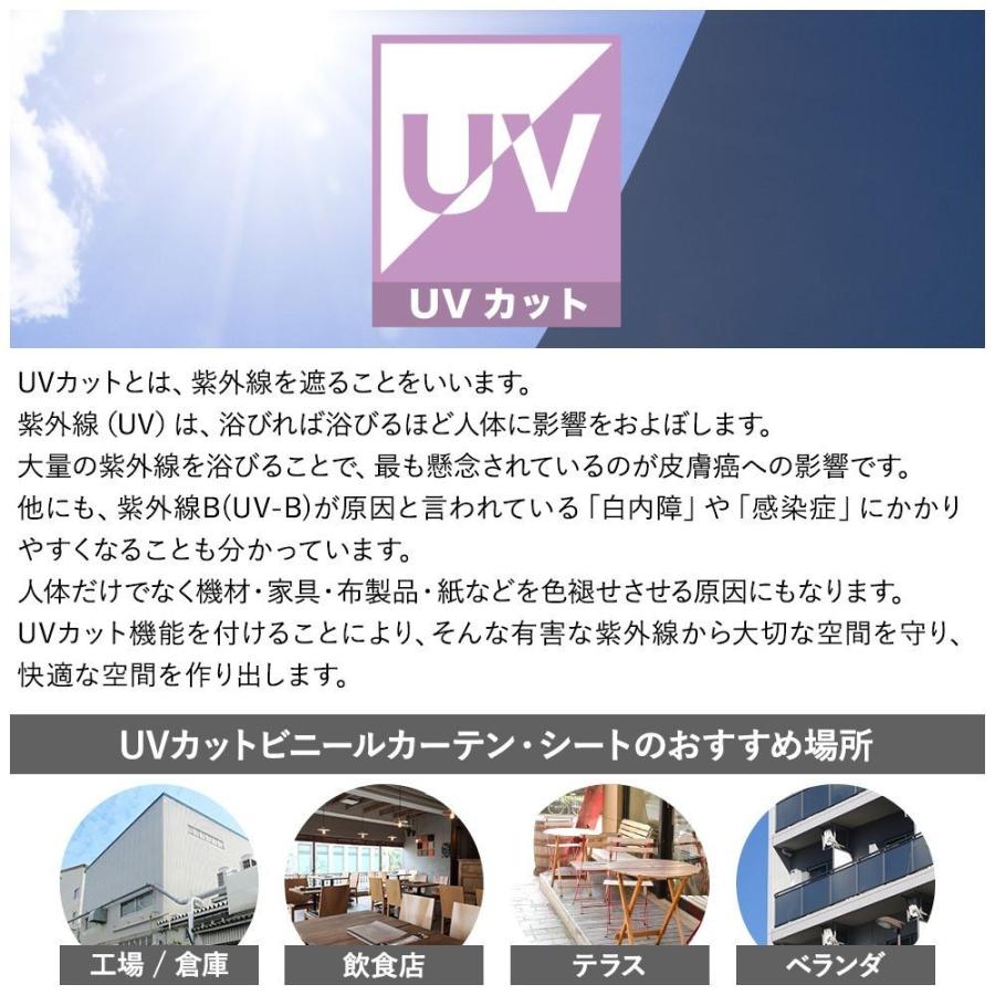 ビニールカーテン 防炎 両面フッ素防汚 UVカット 耐候  FT21（0.9mm厚） 弁慶縞（べんけいじま）幅50〜90cm 丈451〜500cm JQ - 5