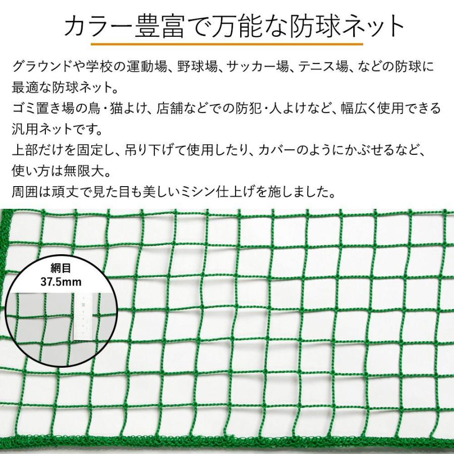 防球ネット 野球 バスケ サッカー テニス 防鳥ネット 防犯用ネット 万能ネット 網 37.5mm目 NET23 幅101〜200cm 丈101〜200cm JQ｜igogochi｜02