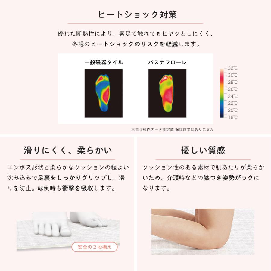 東リ（TOLI） 浴室 床 シート 床タイル マット お風呂 床 リフォーム 自分で 張り替え バスルーム DIY 床材 浴室用床シート 福祉施設  バスナアルティ JQ 直送品 爆買 : DIY インテリア 友安製作所 ヤフー店 - 通販 - Yahoo!ショッピング