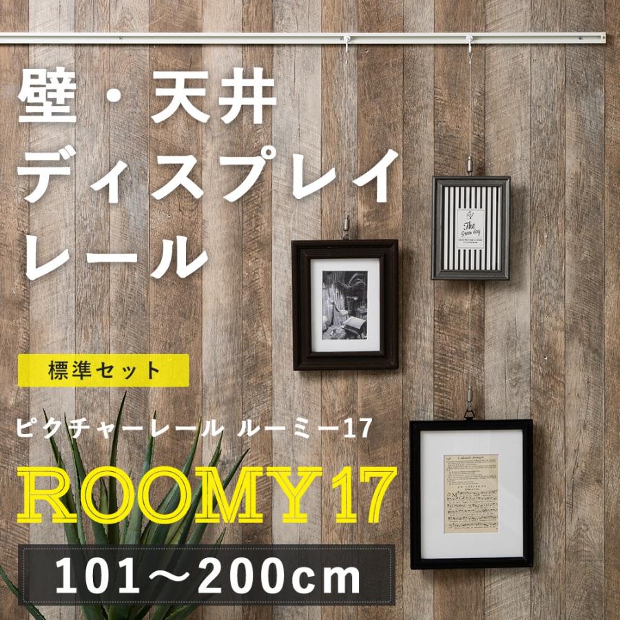 ピクチャーレール 壁 天井 展示 ディスプレイ レール スタイリッシュ