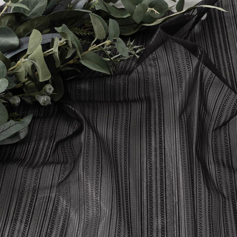 友安製作所 レースカーテン 黒 ゴシック 既製 幅100cm 丈は103cm 133cm