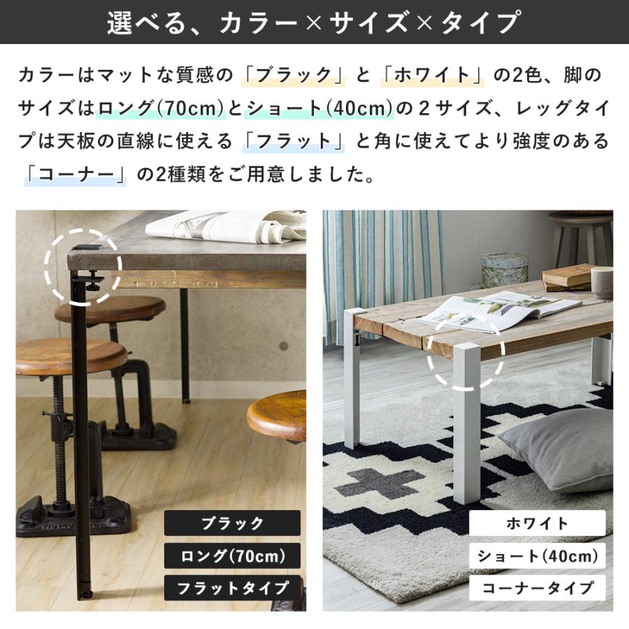 友安製作所 テーブル 机 脚 パーツ アイアン DIY おしゃれ ブラック