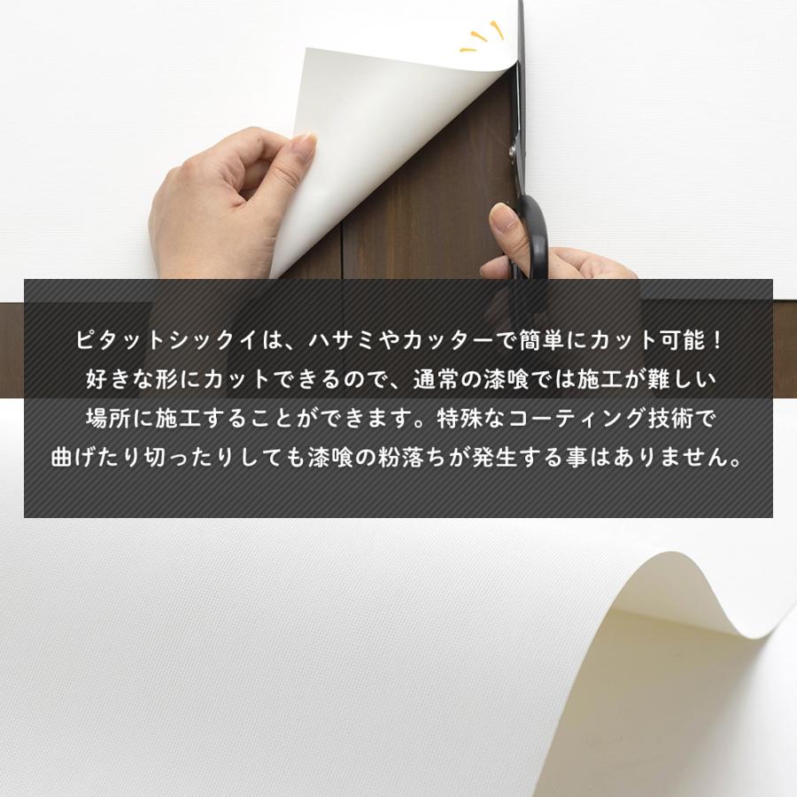抗菌シール 漆喰シート 漆喰 壁 diy 抗菌 抗ウイルス 消臭 壁紙シール 白 張り替え リメイクシート ピタットシックイ A4サイズ 210mm×297mm 5枚セット | ブランド登録なし | 04