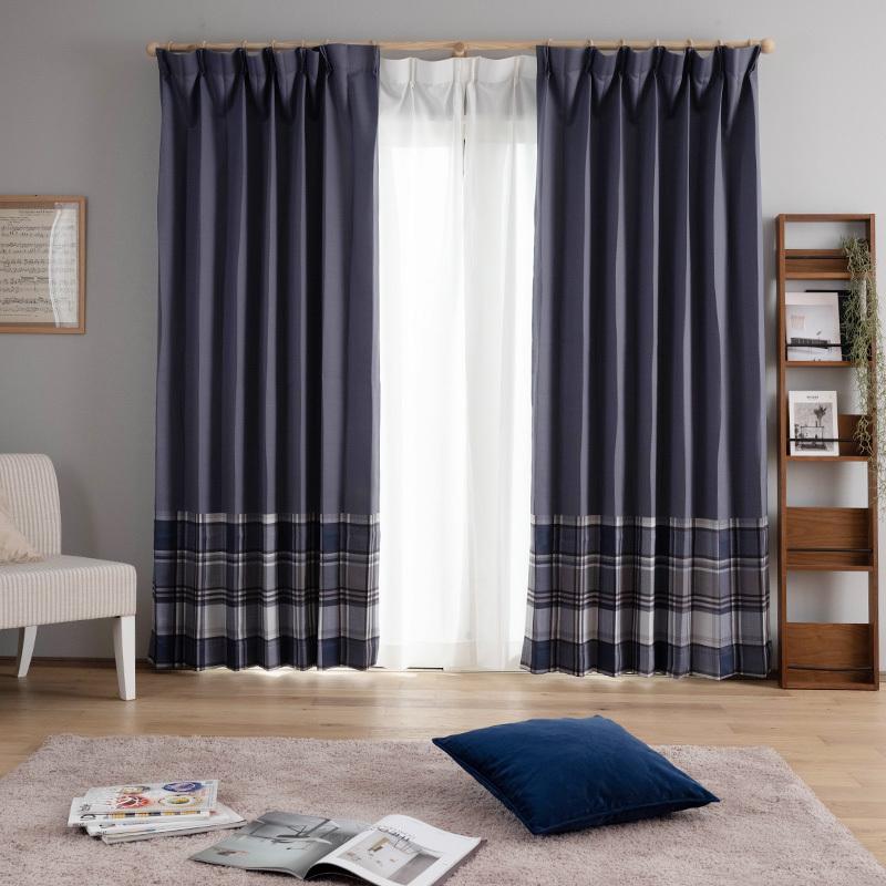 ベルベット3mロングカーテン遮光2枚セット