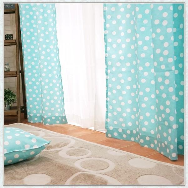 カーテン インポートカーテン 水玉 ドット YH934ドラジェ サイズ