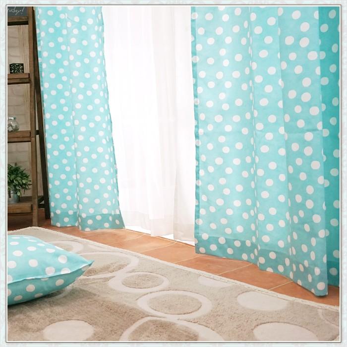 友安製作所 カーテン インポートカーテン 水玉 ドット YH934ドラジェ