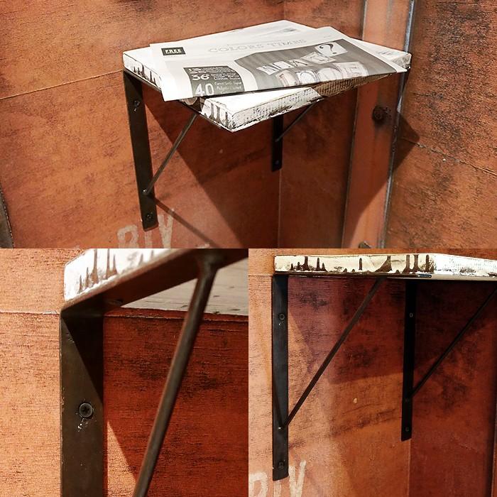 棚 diy 棚受け金具 棚受け アイアン ブラケット トライアングル