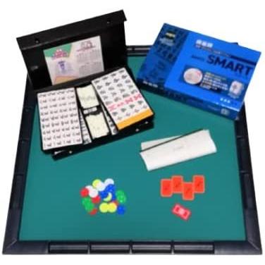 手打ち麻雀牌セット 大きめ麻雀牌スマートとジャンクマットのセット