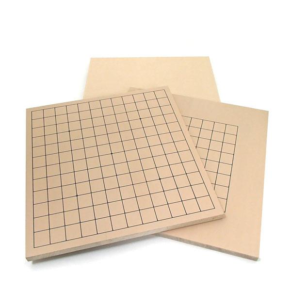 囲碁盤入門セット 安価で手軽 新桂（しんかつら）材 9・13路碁盤に