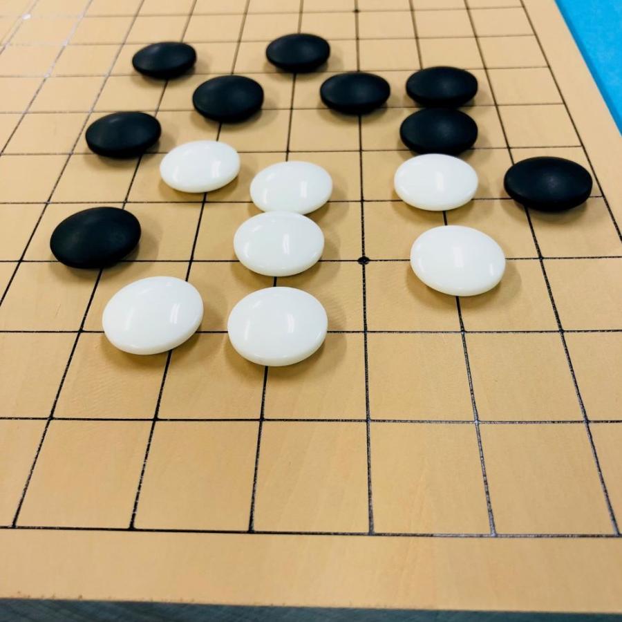 囲碁セット　新桂6号折碁盤と碁石新生竹（約9mm厚）とＰ碁笥銘木大_1