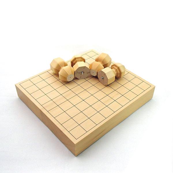 高級木製将棋盤 これって便利！ヒバ2寸卓上・足付き兼用接合将棋盤