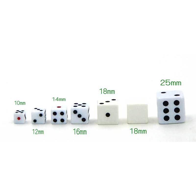 ダイス サイコロ 10mm （6個組）1赤目は黒目と同じ : 囲碁ラボ囲碁将棋