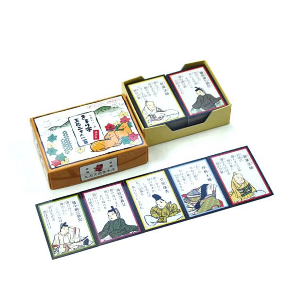 小倉百人一首 きまり字五色二十人一首 読札 寛政12年創業のかるたの