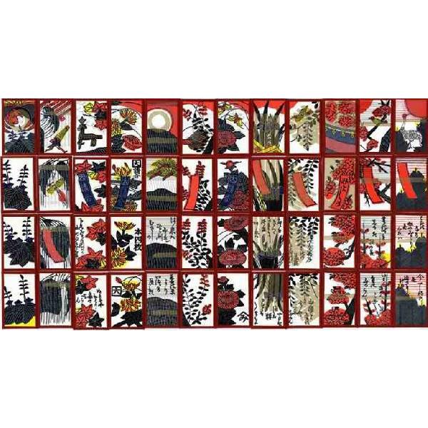 花札 地方札 越後小花（桐箱入り）寛政12年創業大石天狗堂 : 囲碁ラボ