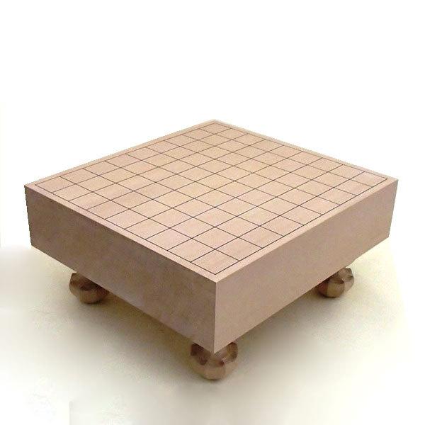 脚付き本格将棋盤 本榧 柾目 天柾 5寸 盛り上げ駒 将棋盤