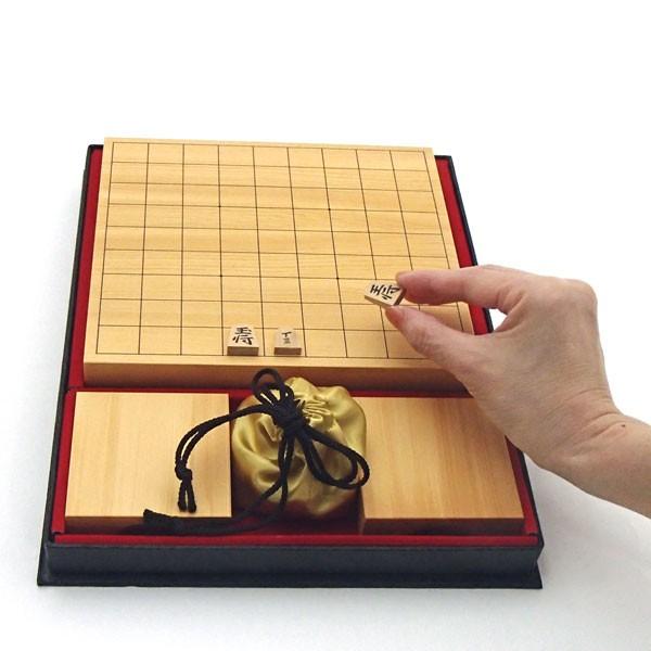 ミニチュア高級将棋セット 精巧な本格的本榧一寸卓上将棋盤セット（駒 