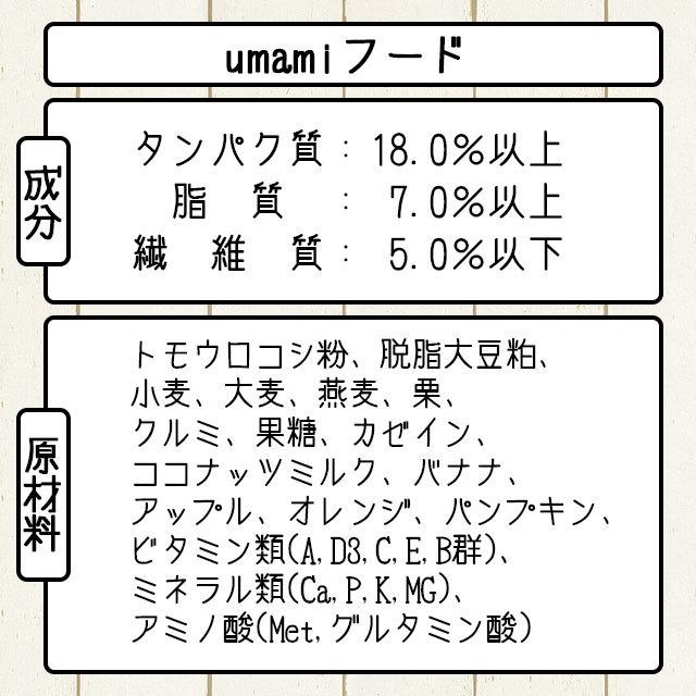 ゆうパケットOK umamiフード 20g お試し小分けパック 旨味モモンガフード Pets＆Humans Support フクロモモンガ専用 パウダーフード エサ 餌 メール便対応｜igsuit｜11