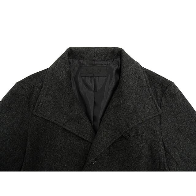 A S M ロングコート メンズ Mサイズ チャコールグレー コート 男性用 中古 Zqeq02 Zqeq02 Usedスーツshopアイジー 通販 Yahoo ショッピング