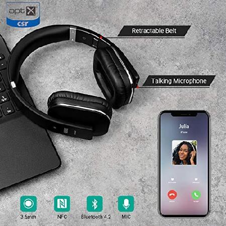 オンライン卸売販売 August Bluetooth ステレオ ヘッドホン 有線 無線 両用 EP650(ブラック)