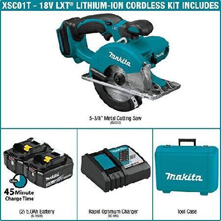 Makita　XSC01T　18V　Cutting　Saw　Kit　5-3　Lithium-Ion　8&quot;　Metal　(5.0Ah)　LXT　Cordless