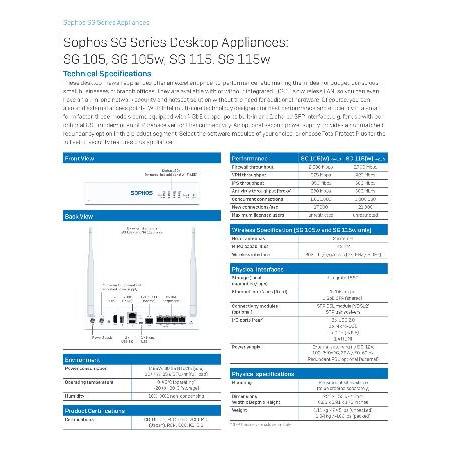 【２点セット】 Sophos SG 105 Rev.3 UTM Network Security Appliance 【TMF2187641612】(77418円)