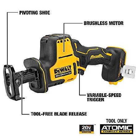 DEWALT　DCS369B　ATOMIC　20V　MAX　(Tool　Cordless　Reciprocating　Saw　One-Handed　Only)