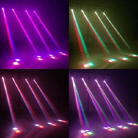 SHEHDS Mini LED Spot Beam 10W Lighting Moving Head Lights 4in1 RGBW Stage Lights Professional 11 13 DMX Channels DJ Lights for DJ Disco Club Party Dan