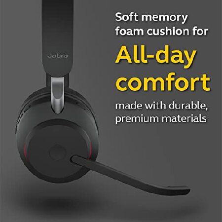 正規品! Jabra Evolve2 65 MS Wireless Headset with Link380c， Mono， Black - Wireless Bluetooth Headset for Calls and Music， 37 Hours of Battery Life， Passive No