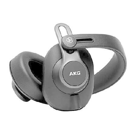 【ギフ_包装】 AKG Pro Audio K371 オーバーイヤー、クローズドバック、折りたたみ式スタジオヘッドフォンバンドル Knox Gear プロフェッショナルヘッドフォンケース 内折ヘッ