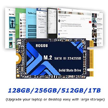 新モデル ROGOB 1TB M.2 SATA SSD 2242 NGFF B＆M キー 内蔵ソリッドステートドライブ 6Gb/s デスクトップノートパソコン PC用
