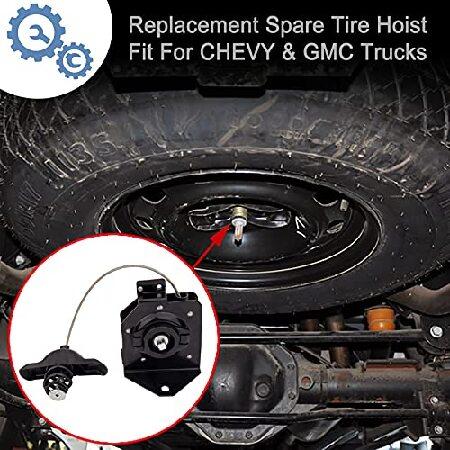 Spare　Tire　Hoist,Spare　1999-2017　Chevy　Tire　Assembly,Compatible　2500　Yukon,On　3500　with　Carrier　2500　Winch　1500　Hoist　Sierra　GMC　3500　Silverado　1500