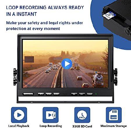 まもなく販売 ZEROXCLUB 1080P Wireless Backup Camera System for RV Trailer Truck Camper，10 Inch DVR Monitor w/Recording IR Night Vision Digital Wireless Rear View C