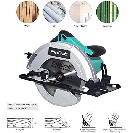 Circular　Saw　3pc　PEAK　FastCraft　PRO　Grade　All　21A　GUARANTEED　＆　PRO　7-1　Saw　POWER　Blades　Circular　Industrial　4&quot;　New