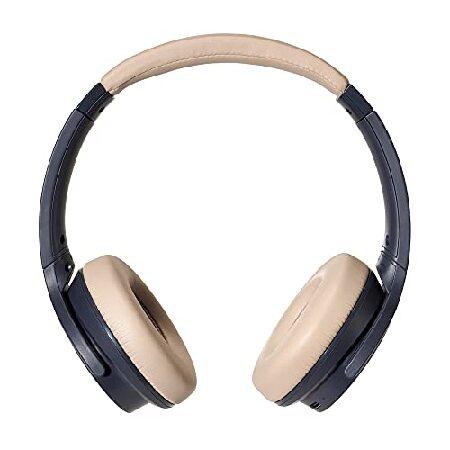 2022超人気 Audio-Technica ATH-S220BTNBG Wireless On Ear Headphones， Navy/Beige
