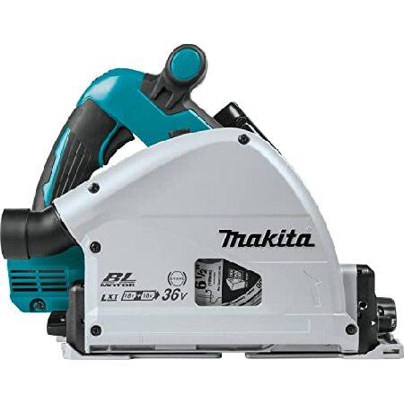 Makita　XPS01PTJ　18-Volt　LXT　X2　Rail　(36V)　Saw　Kit　inch　6-1　Plunge　Circular　Lithium-Ion　with　(5.0Ah)　199140-0　inch　39　Brushless　Guide　Cordless