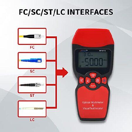 新ポケモン NOYAFA Optical Power Meter with LED Light Cable Tester Function， Visual Fault Locator Function， Fiber Line Loss Tester Tool with Batter， for FC/SC/ST