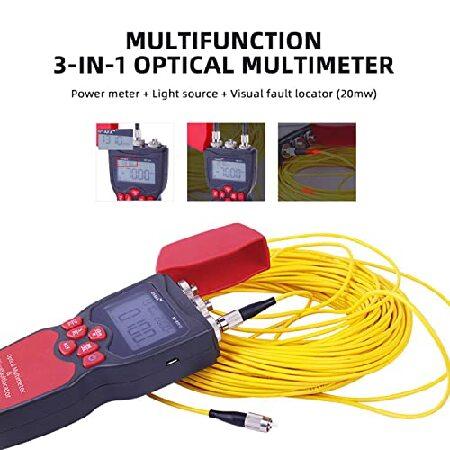 新ポケモン NOYAFA Optical Power Meter with LED Light Cable Tester Function， Visual Fault Locator Function， Fiber Line Loss Tester Tool with Batter， for FC/SC/ST