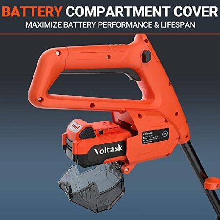 VOLTASK　Cordless　Snow　Snow　＆　Front　Blower　Compartment　Adjustable　Blower,　Battery　12-Inch　Battery　Shovel,　Snow　Cordless　Cover　20V　4-Ah　with　Handle