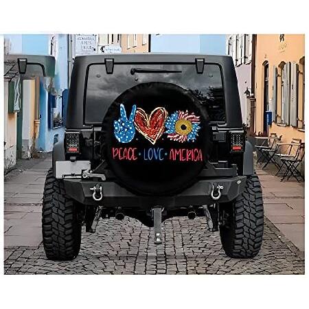 Hippie　Peace　Love　Hole,　Hippy　Cover　Hippy　tire　Camera　Spare　tire　Spare　Cover　tire　Backup　Tire　Cover　American　Without　Hippie,　with　Cover,　Or